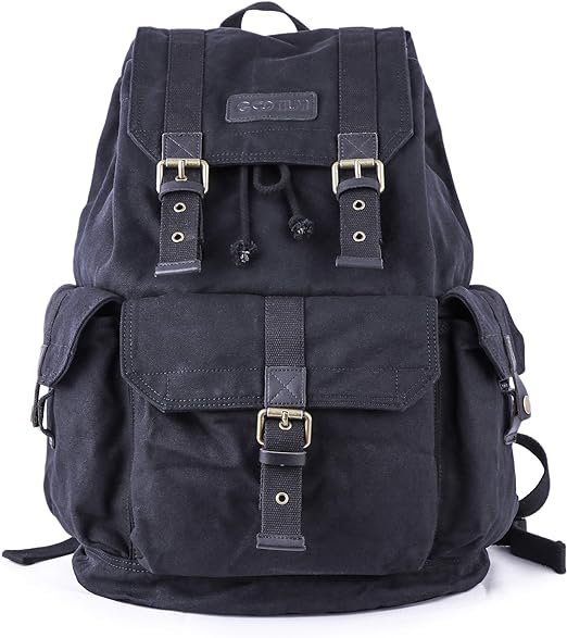 Black Backpacks: canvas